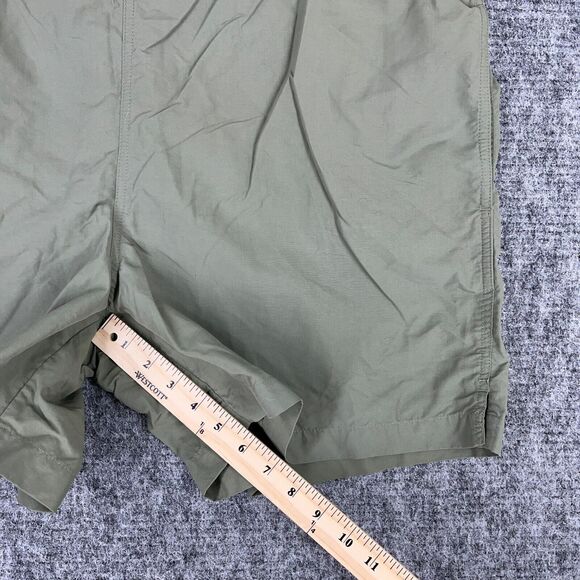Lands End Swim Shorts Mens Large Green Hybrid Beach Resort Vacation Lined - Picture 6 of 8